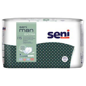 Урологические прокладки Seni Man Extra SE-095-EX15-003, 15 шт. (фото modal nav 1)