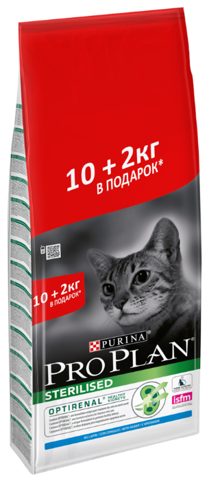 Корм для кошек Purina Pro Plan (10+2 кг) Sterilised feline with Rabbit dry (фото modal 1)