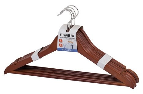 Вешалка Brabix Набор стандарт 45 см (фото modal 1)