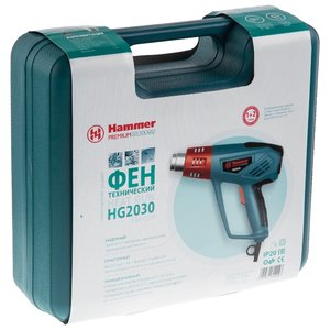 Профессиональный строительный фен Hammer HG2030 Premium Case (фото modal nav 10)