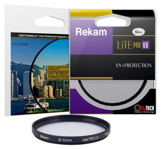 Светофильтр ультрафиолетовый Rekam Lite Pro UV 52 мм (фото modal 3)