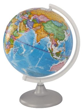 Глобус физико-политический Глобусный мир Двойная карта 320 мм (10209) (фото modal 1)