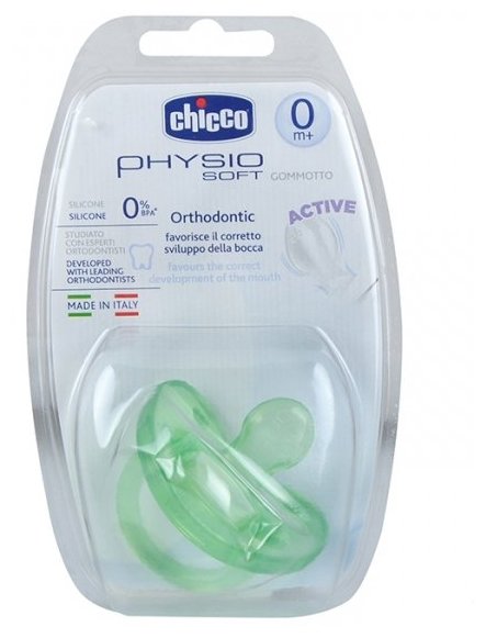 Пустышка силиконовая ортодонтическая Chicco Physio Soft 0+ (1 шт) (фото modal 11)