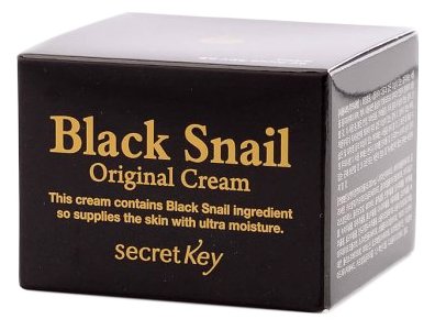 Secretkey Black Snail Original Cream Крем для лица улиточный (фото modal 3)
