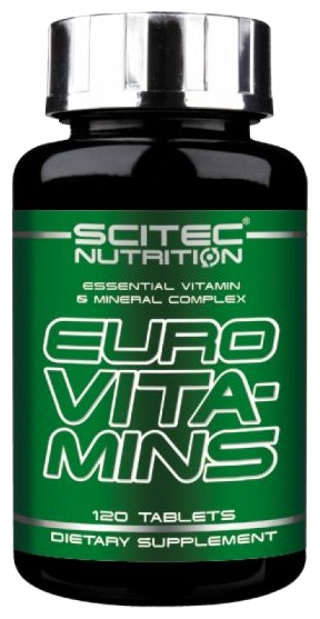 Минерально-витаминный комплекс Scitec Nutrition Euro Vita-Mins (120 таблеток) (фото modal 1)