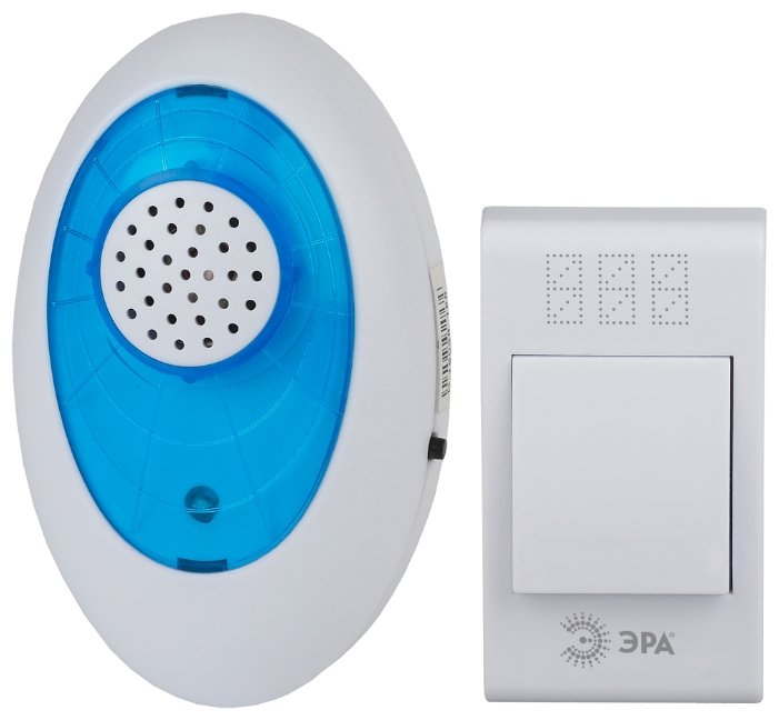 Звонок с кнопкой ЭРА A01 электронный беспроводной (количество мелодий: 32) (фото modal 1)