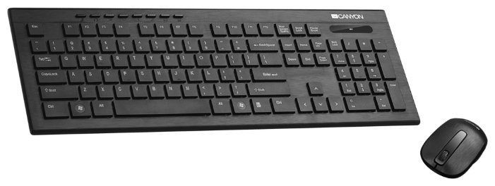 Клавиатура и мышь Canyon CNS-HSETW4-RU Black USB (фото modal 1)