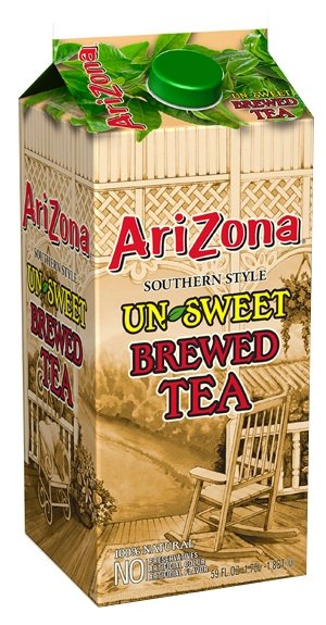 Чай AriZona Un-Sweet Brewed Tea, тетра-пак (фото modal 1)