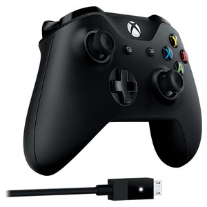 Геймпад Microsoft Xbox One Wireless Controller + Cable for Windows 10 (фото modal nav 2)