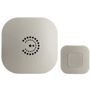 Звонок с кнопкой ЭРА BIONIC Ivory электронный беспроводной (количество мелодий: 6) (фото modal nav 1)