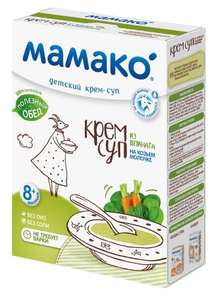 Пюре МАМАКО крем-суп овощной из шпината на козьем молоке (с 8 месяцев) 150 г, 1 шт. (фото modal 1)