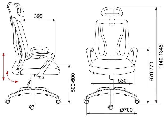Компьютерное кресло Бюрократ MC-W411-H (фото modal 17)
