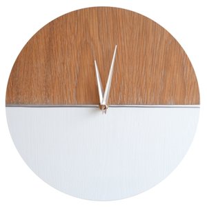 Часы настенные кварцевые Roomton MidCentury Silver (фото modal nav 1)