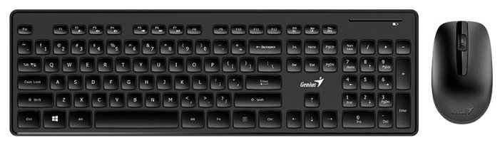 Клавиатура и мышь Genius SlimStar 8006 Wireless Desktop Combo Black USB (фото modal 1)