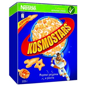 Готовый завтрак Kosmostars Медовые звездочки и ракеты, коробка (фото modal nav 1)
