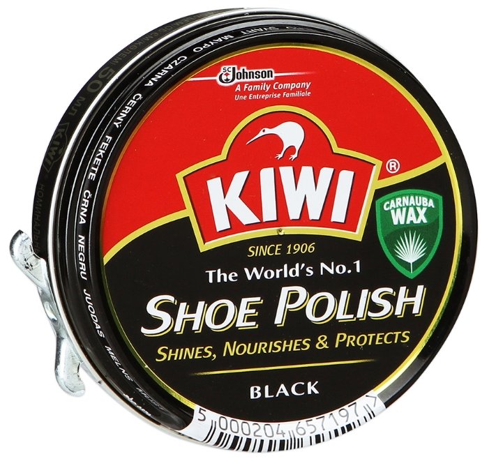 Kiwi Shoe Polish крем в банке черный (фото modal 1)