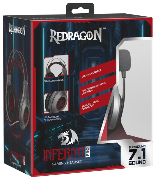 Компьютерная гарнитура Redragon Inferno Pro (фото modal 5)