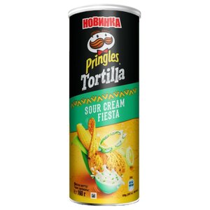 Чипсы Pringles Tortilla кукурузные Sour Cream Fiesta (фото modal nav 1)