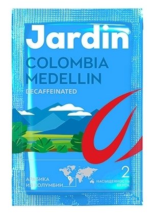 Растворимый кофе Jardin Colombia Medellin без кофеина, в пакетиках (фото modal 1)