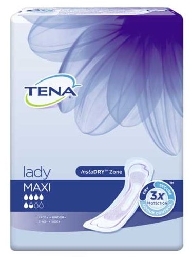 Урологические прокладки TENA Lady Макси (6 шт.) (фото modal 1)