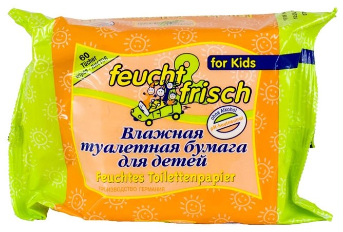 Влажная туалетная бумага Feucht & Frisch Детская запасной блок (фото modal 2)