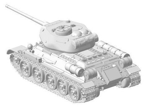 Сборная модель ZVEZDA Советский средний танк Т-34/85 (3687) 1:35 (фото modal 2)