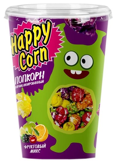 Попкорн Happy Corn Фруктовый микс готовый, 85 г (фото modal 1)