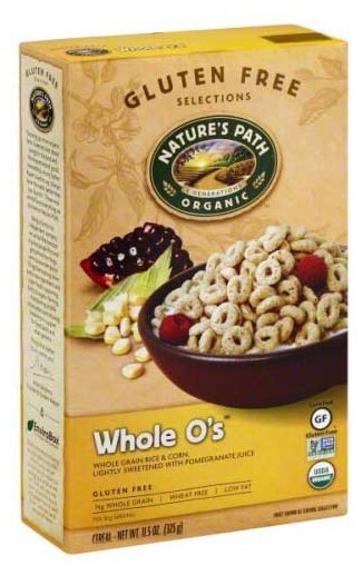 Готовый завтрак Natures Path Whole O’s Cereal колечки, коробка (фото modal 2)