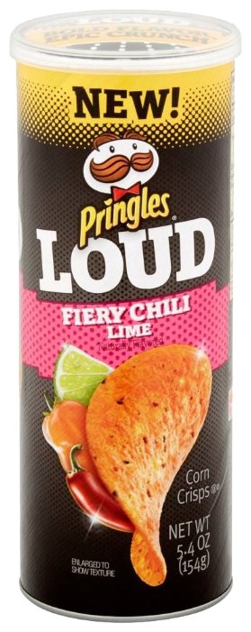 Чипсы Pringles Loud кукурузные Fiery Chili Lime (фото modal 1)