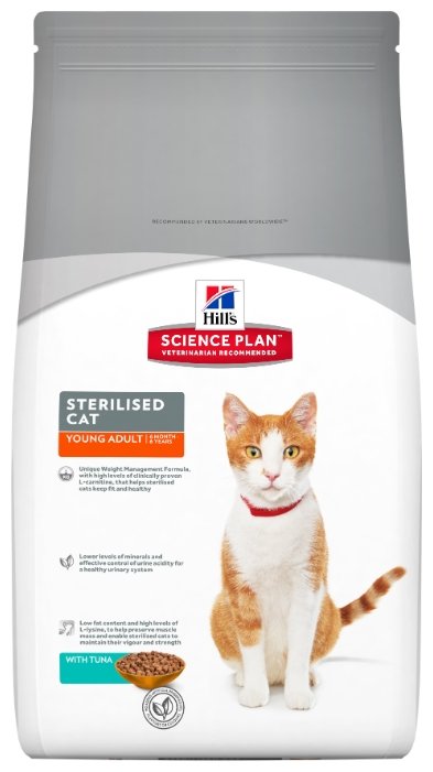 Корм для кошек Hill's (1.5 кг) Science Plan Feline Sterilised Cat Young Adult with Tuna (фото modal 1)