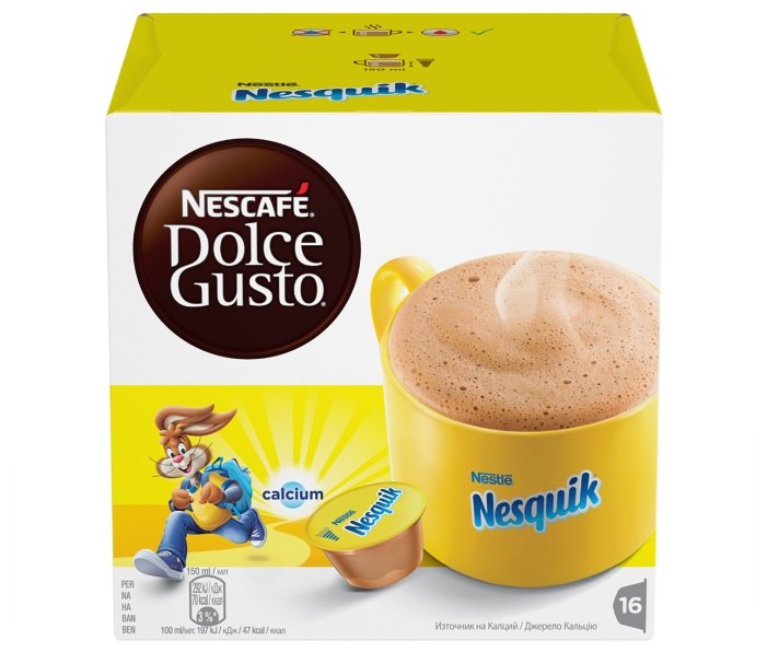Какао в капсулах Nescafe Dolce Gusto Nesquik (16 шт.) (фото modal 1)