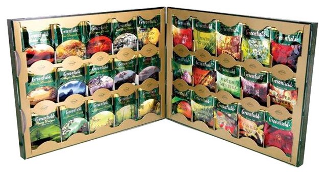 Чай Greenfield Selection of 30 Greenfield varieties ассорти в пакетиках подарочный набор (фото modal 3)