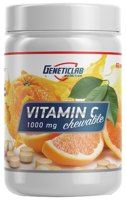 Витамин Geneticlab Nutrition Vitamin C Chewable (60 таблеток) (фото modal 1)