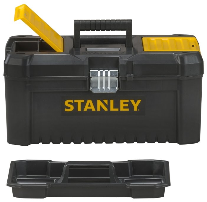 Ящик с органайзером STANLEY STST1-75518 Essential Toolbox Metal Latch 41 х 20 x 20 см 16'' (фото modal 3)