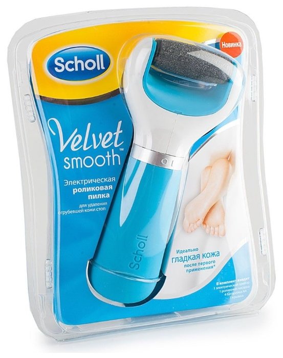 Электрическая роликовая пилка Scholl Velvet Smooth для удаления огрубевшей кожи стоп (фото modal 1)