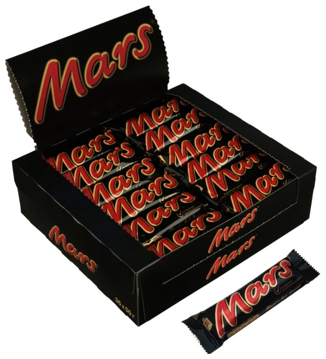 Батончик Mars с нугой и карамелью, 50 г, коробка (фото modal 1)