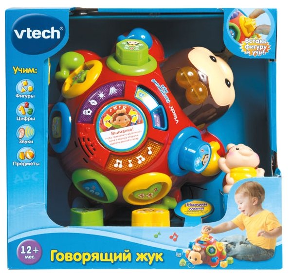 Каталка-игрушка VTech Говорящий жук (80-111226) со звуковыми эффектами (фото modal 2)