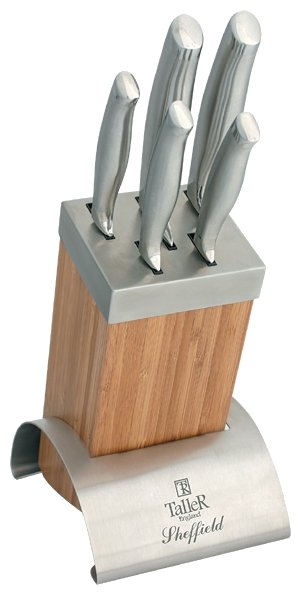 Набор Taller Sheffield 5 ножей и подставка (фото modal 1)