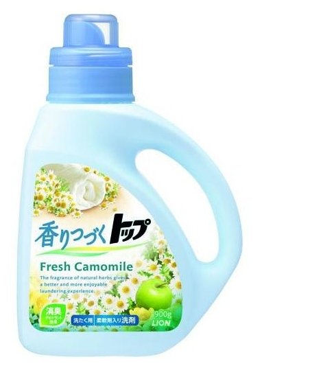 Жидкость для стирки Lion Top Fresh аромат ромашки и зеленого яблока (Япония) (фото modal 2)