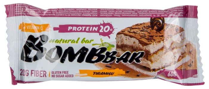 BombBar протеиновый батончик Natural Bar + Vitamin C (60 г)(20 шт.) (фото modal 49)