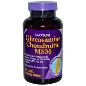Препарат для укрепления связок и суставов Natrol Glucosamine Chondroitin MSM 90 шт. (фото modal nav 1)