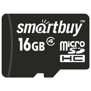 Карта памяти SmartBuy microSDHC Class 4 16GB + SD adapter (фото modal nav 1)