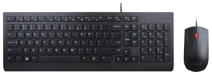 Клавиатура и мышь Lenovo Essential Wired Combo 4X30L79912 Black USB (фото modal 1)