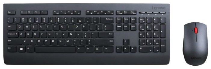 Клавиатура и мышь Lenovo Professional Wireless Keyboard and Mouse 4X30H56821 Black USB (фото modal 1)