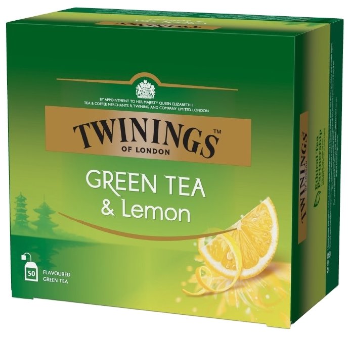 Чай зеленый Twinings Green tea & Lemon ароматизированный в пакетиках (фото modal 7)