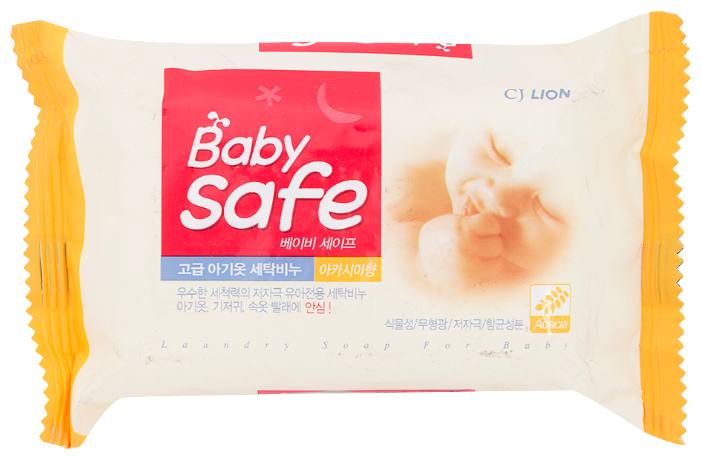 Хозяйственное мыло CJ Lion Baby Safe с экстрактом акации, 190 г 98% (фото modal 1)