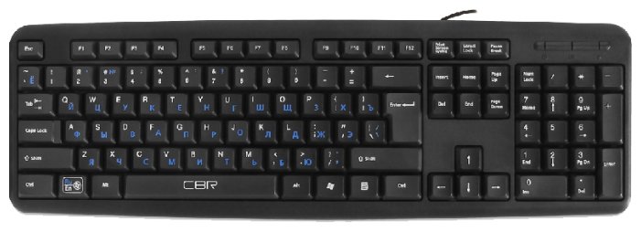 Клавиатура CBR KB 109 Black USB (фото modal 1)