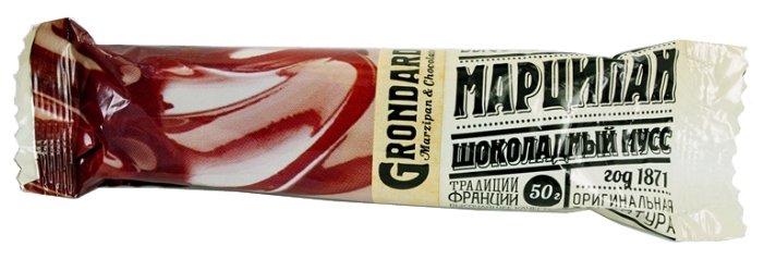 Батончик Grondard марципановый с шоколадным муссом, 50 г (фото modal 1)