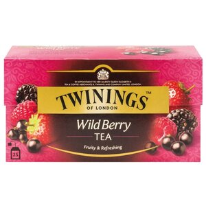 Чай черный Twinings Wild berry ароматизированный в пакетиках (фото modal nav 1)