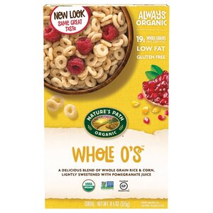 Готовый завтрак Natures Path Whole O’s Cereal колечки, коробка (фото modal nav 1)
